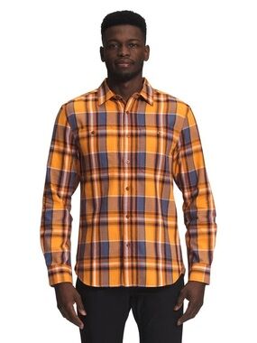 THE NORTH FACE Men Classic Plaid Arroyo Lightweight Flannel Button Down Shirt XL